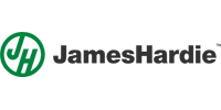 The green James Hardie logo featuring a circle containing the letters 