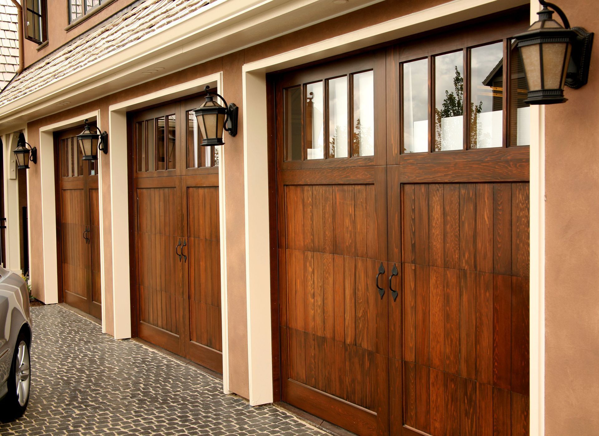 wood garage door