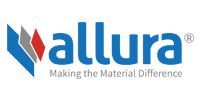 Allura logo with blue, red, and gray icon and the tagline “Making the Material Difference”.