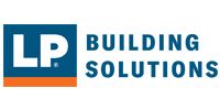 LP Building Solutions logo in blue and orange text on a white background.