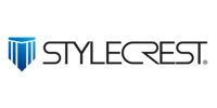 Style Crest logo with blue shield icon and black text on white background.