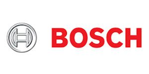 Bosch logo in red text with a gray circular emblem on a white background