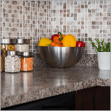 kitchen with fruits and spices