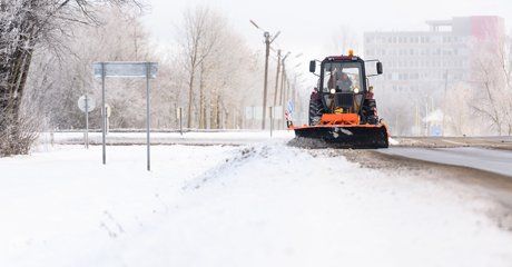 Commercial snow plowing