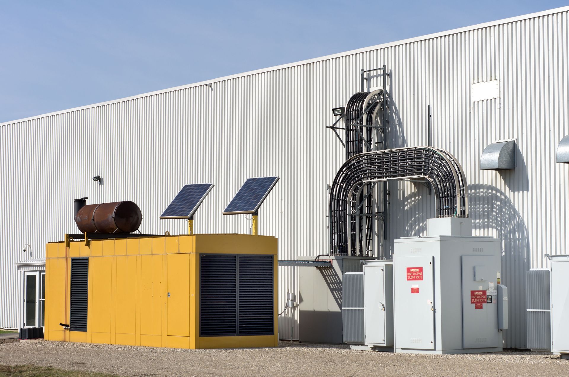commercial generator installation