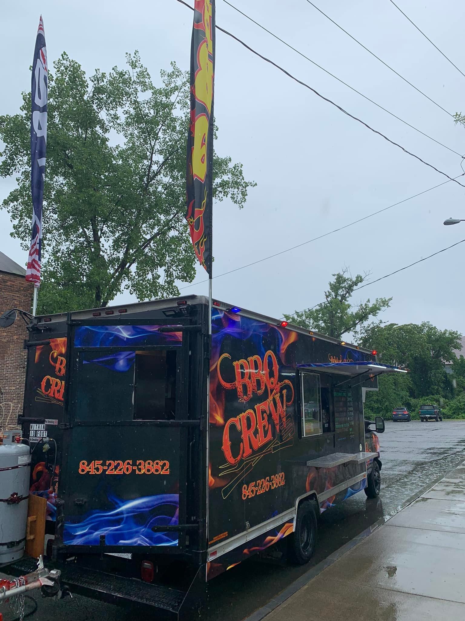 Food truck with colorful 