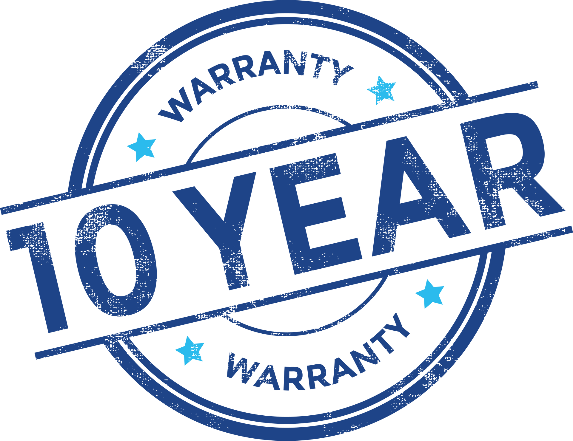 10 year warranty icon