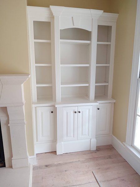 white cabinet