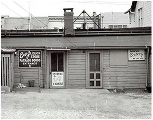 old Towson Bootery shop in 1948