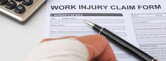 Work injury claim form