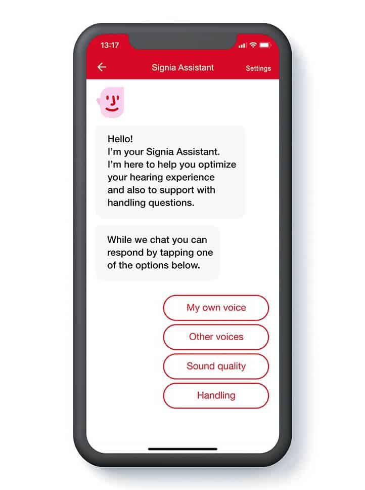 A screenshot of a sigma assistant app on a cell phone.