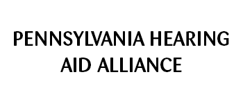 The pennsylvania hearing aid alliance logo is black and white.