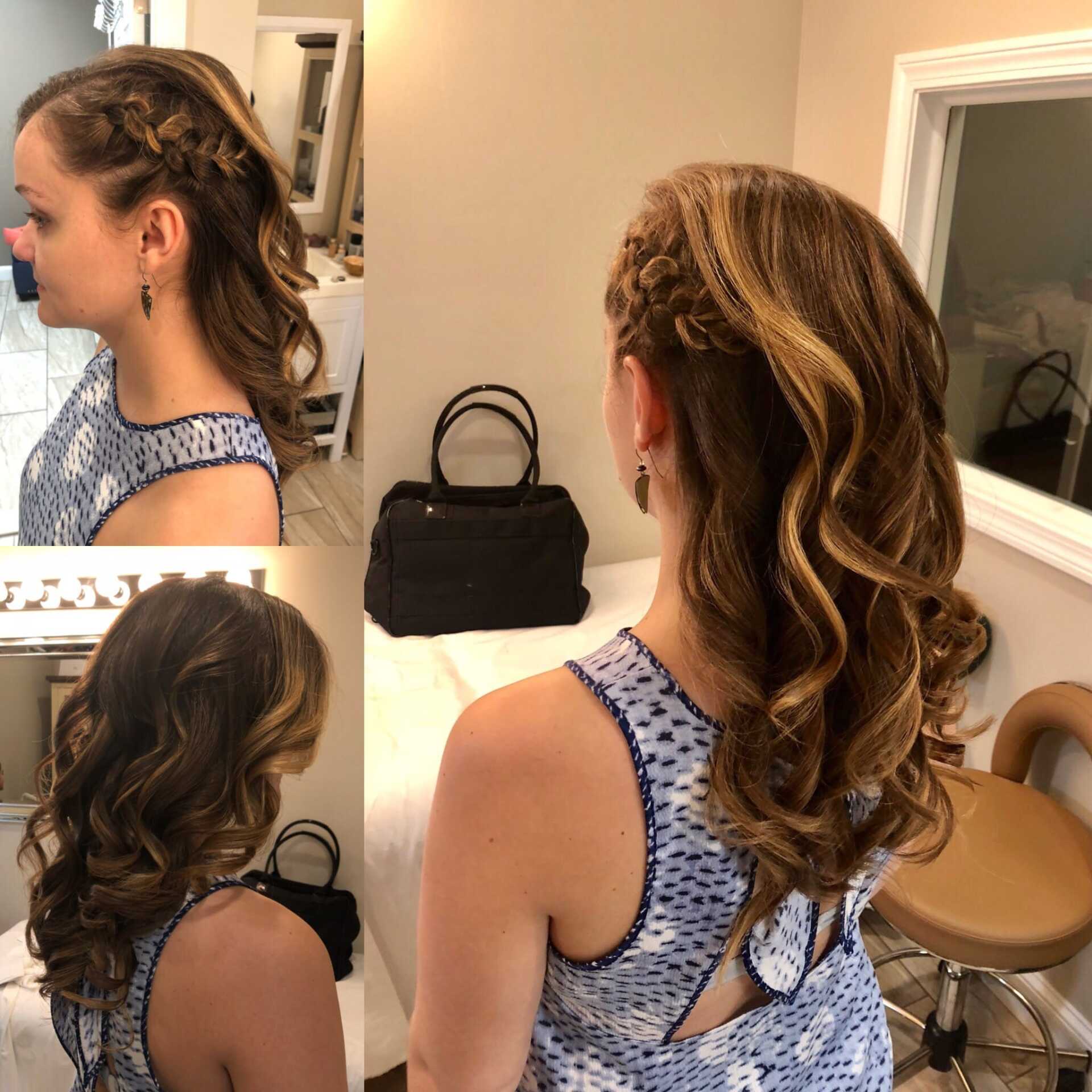 Special occasion hair style