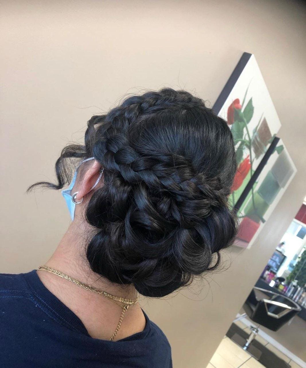 Special occasion hair style