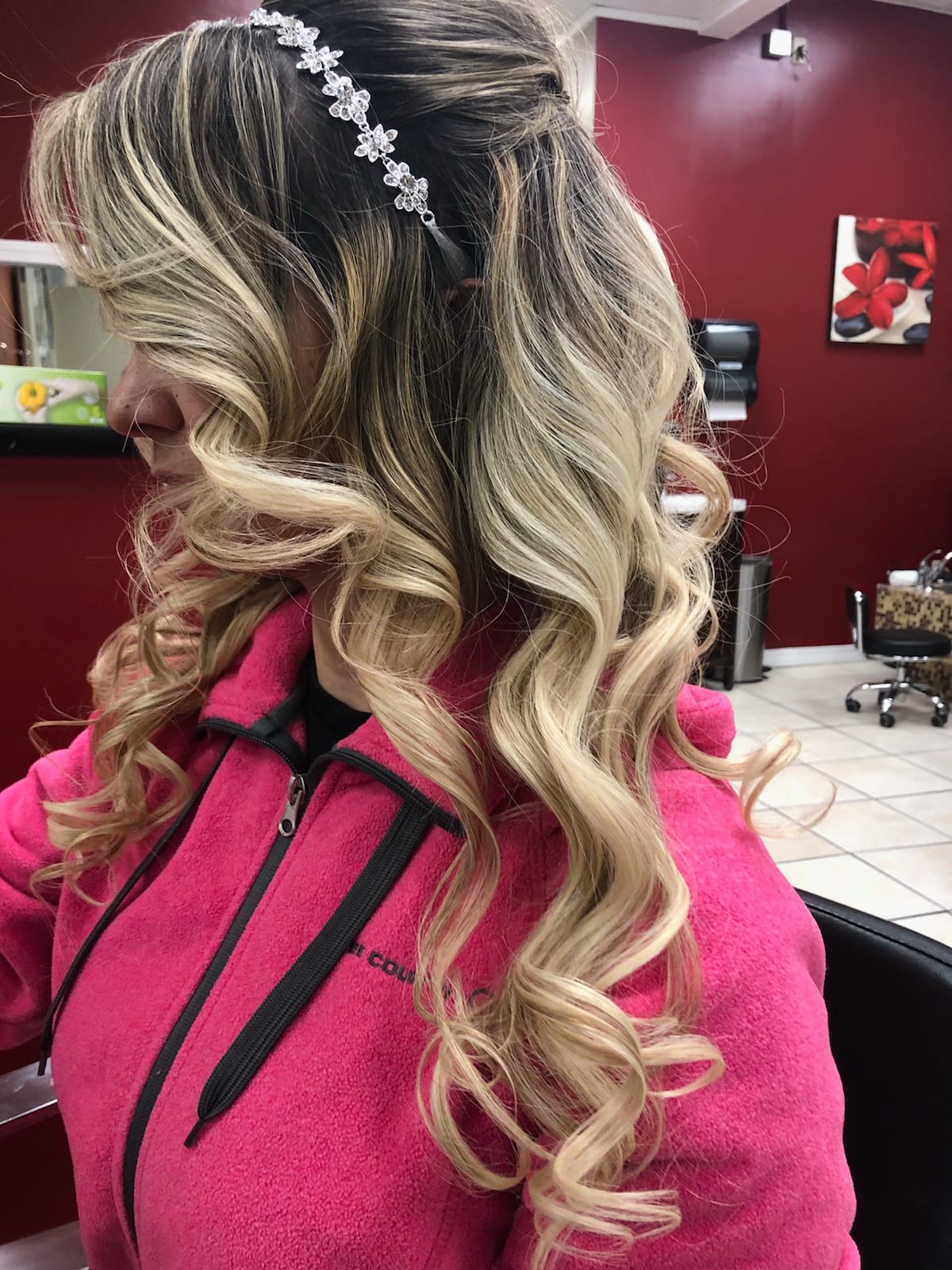 Special occasion hair style