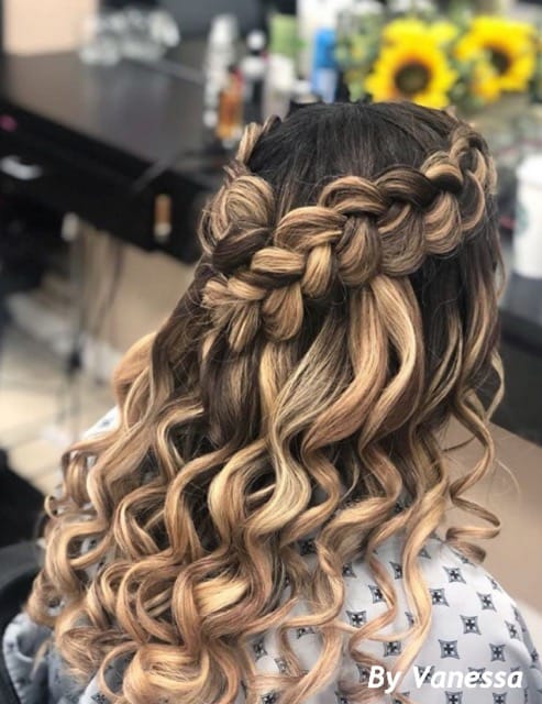 Special occasion hair style