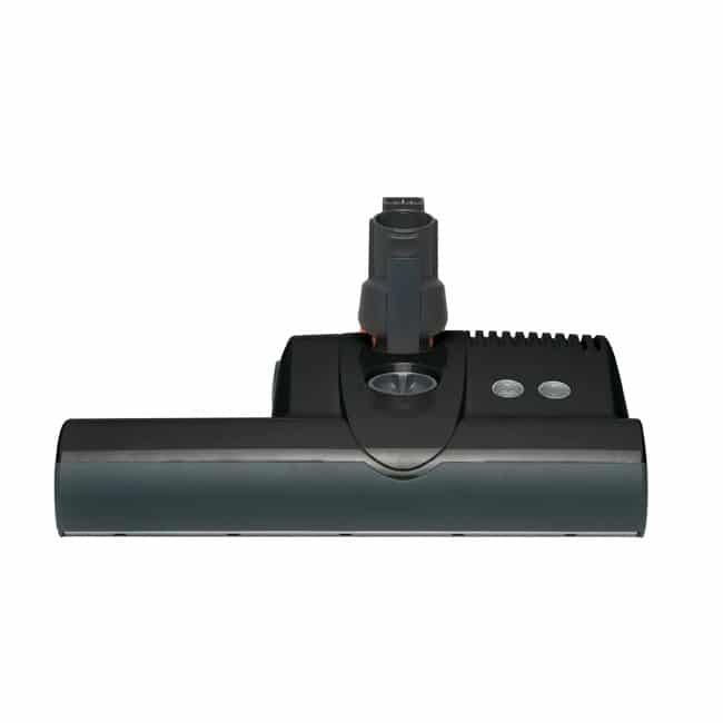Vacuum cleaner head attachment, black, for hard floors.