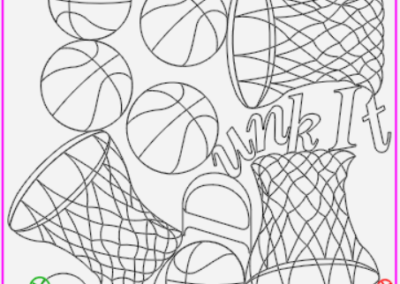 Basketballs and nets; 