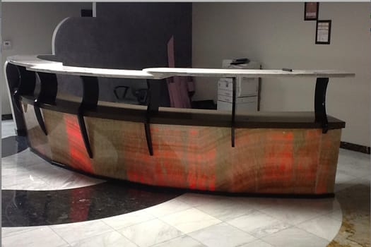 Golden Crystal Onyx Bar