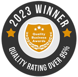 2023 Winner Quality Rating Over 95% - Badge