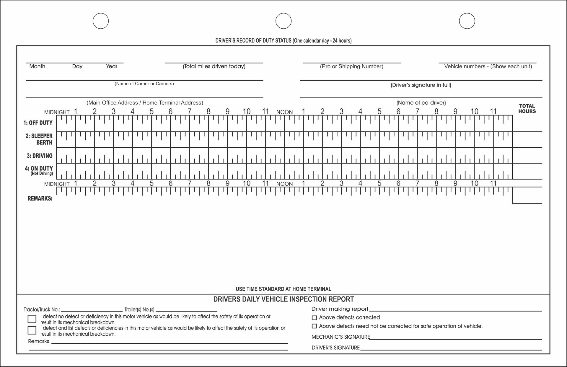 Log sheet printing