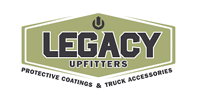 Legacy Outfitters logo with shield emblem and tagline: Protective Coatings & Truck Accessories