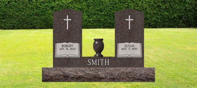 Double Upright Monuments