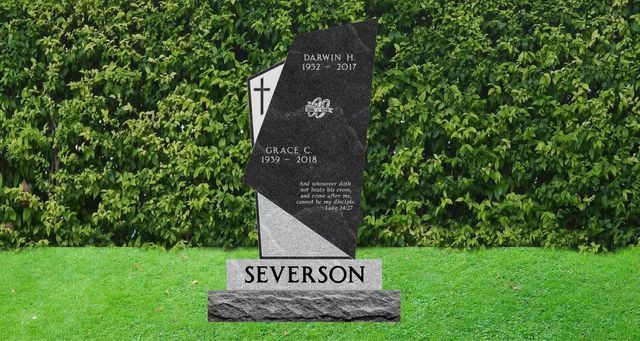 Double Upright Monuments