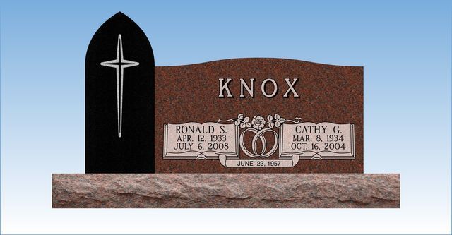 Double Upright Monuments