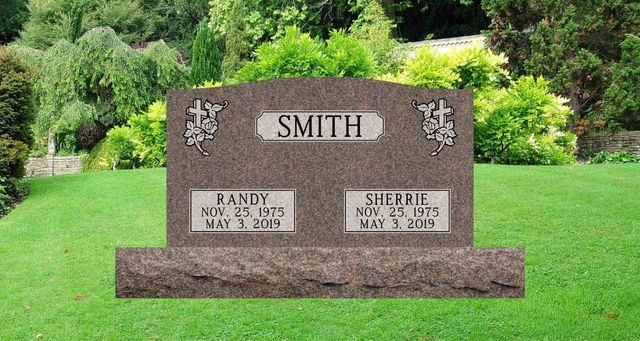 Double Upright Monuments