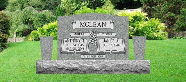 Double Upright Monuments