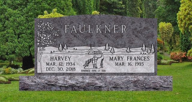 Double Upright Monuments