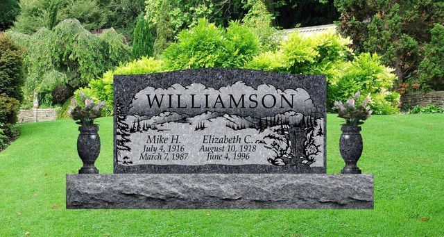 Double Upright Monuments