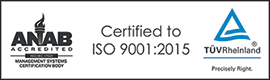 ISO Certified 9001:2015 ANAB Accredited
