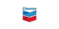 Chevron logo with blue, white, and red chevrons and blue text above