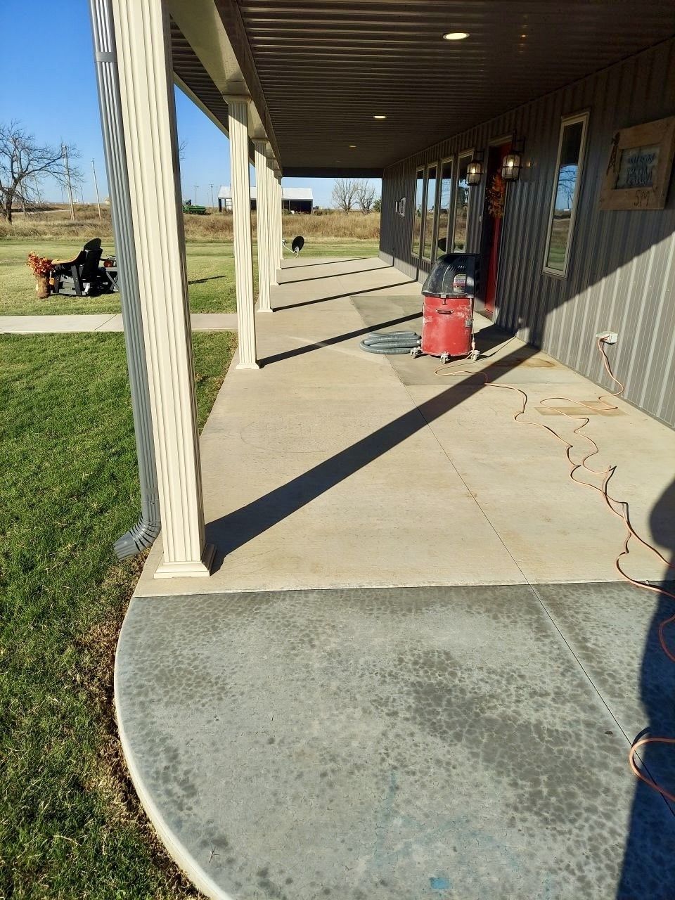 Before concrete service