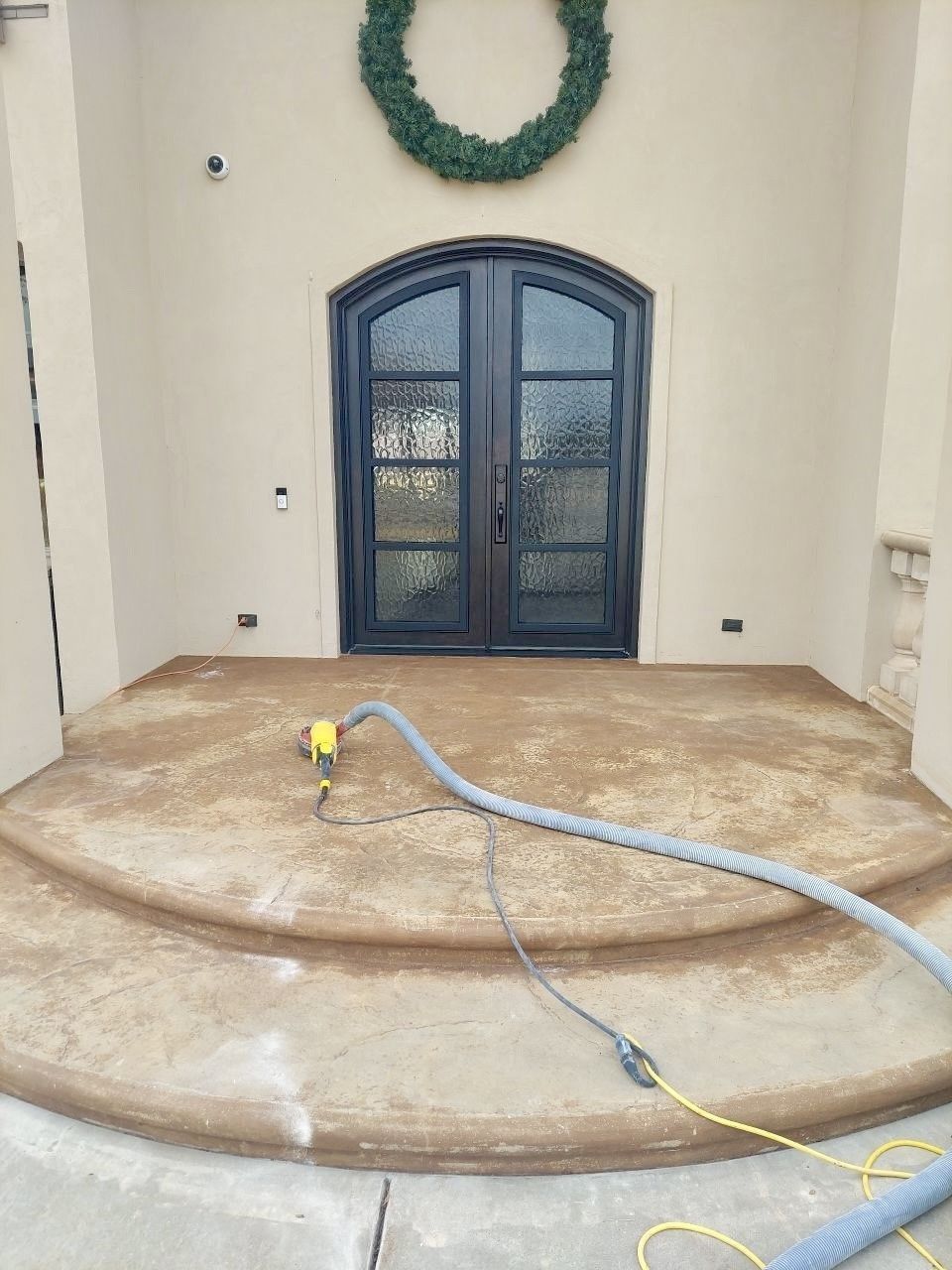 Before concrete service