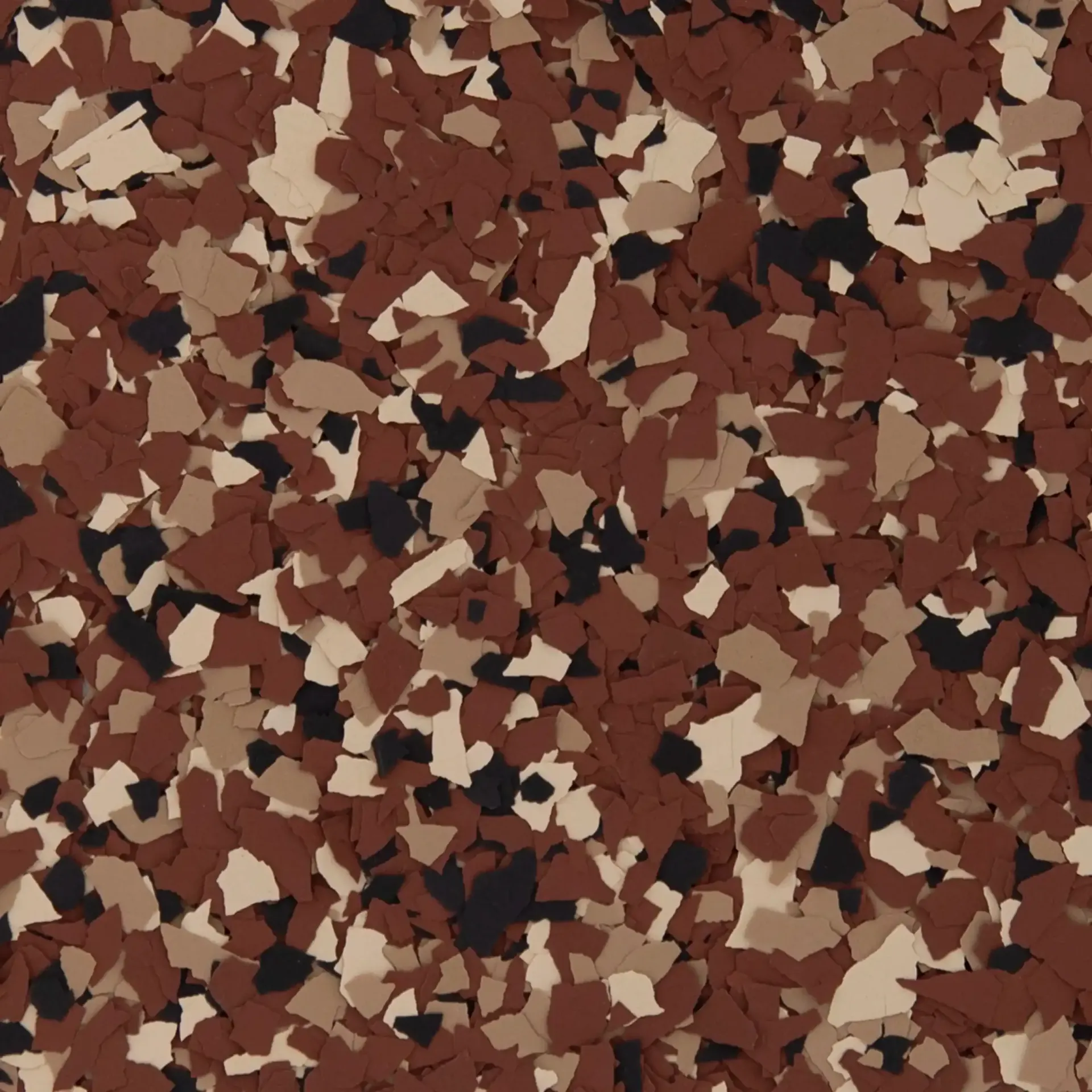 Chestnut: Deep brick red, cream, tan and black.