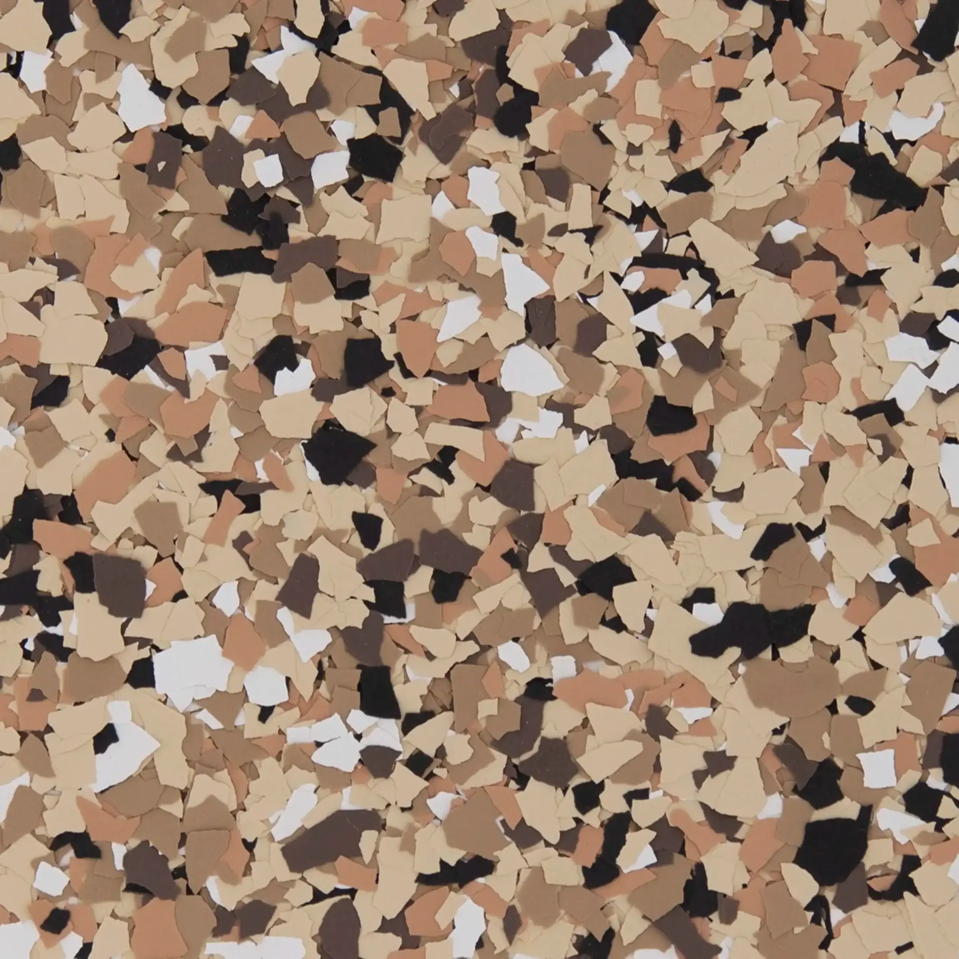 Sandstone: Light tan, tan, light reddish brown, white and black