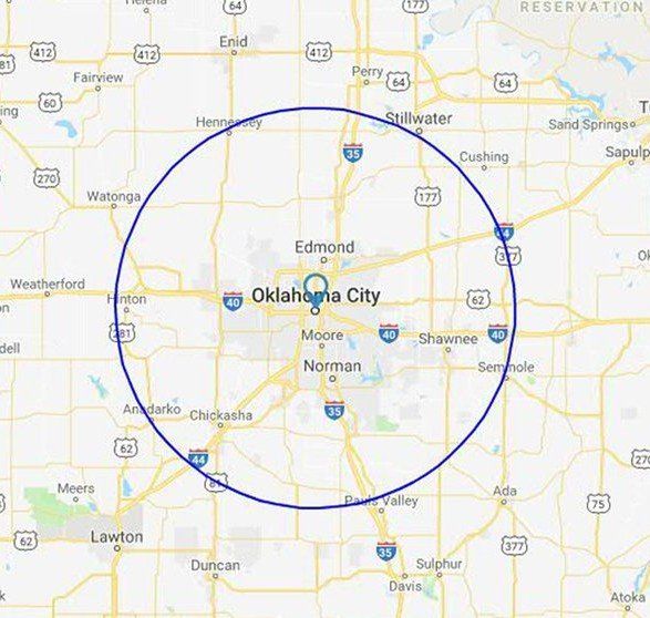 Radius map