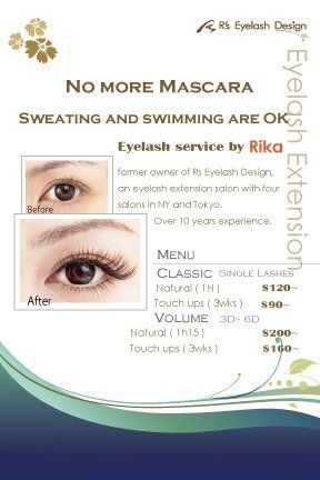 No more mascara eyelash services