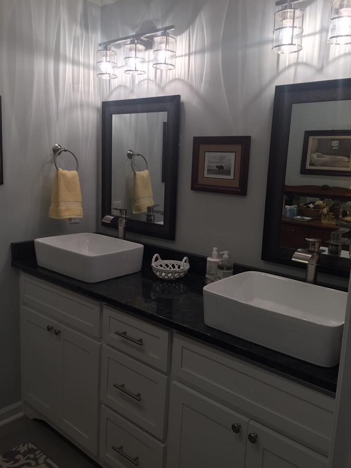 bathroom sink and vanity