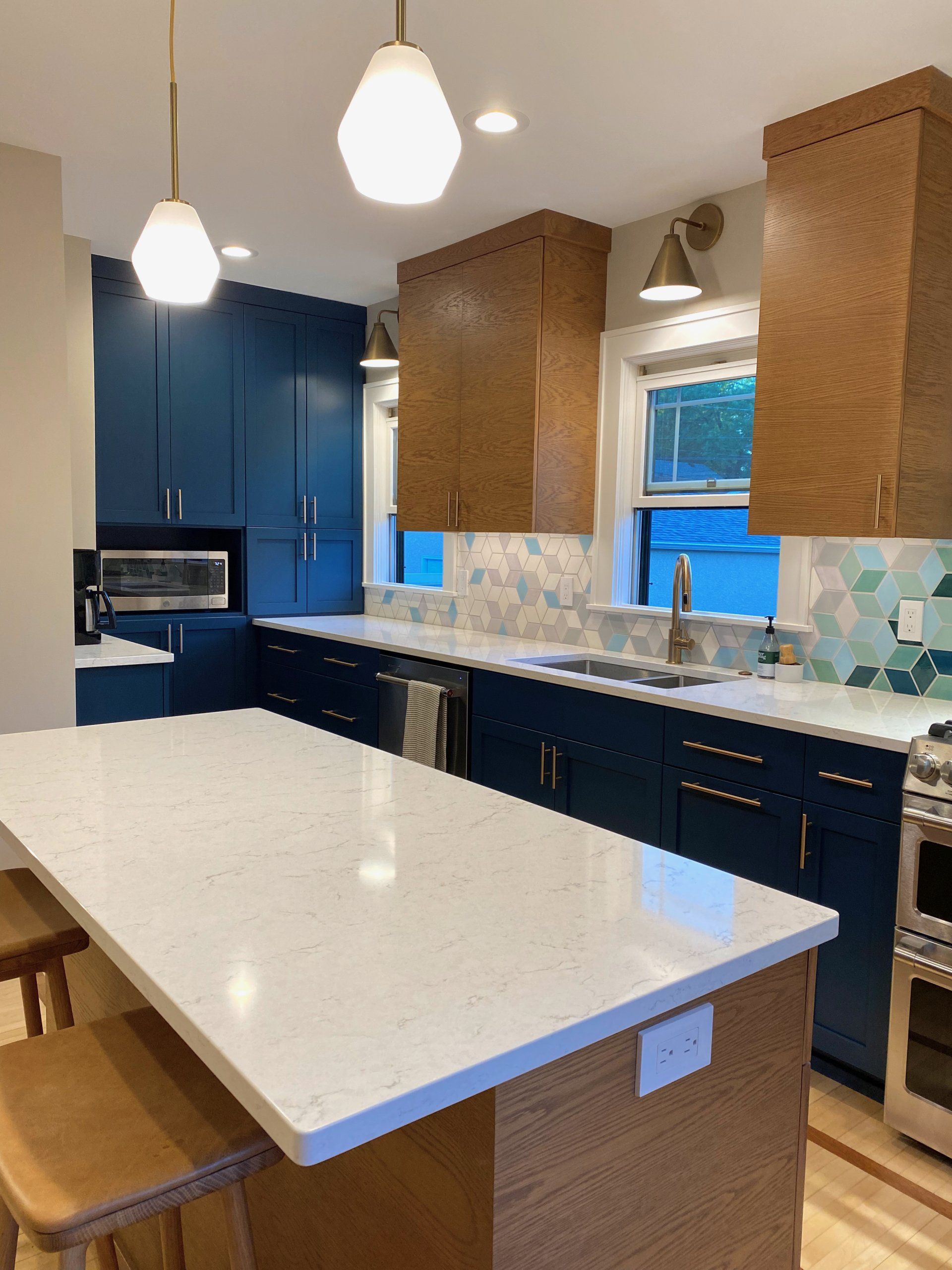 countertop on a newly-remodeled kitchen