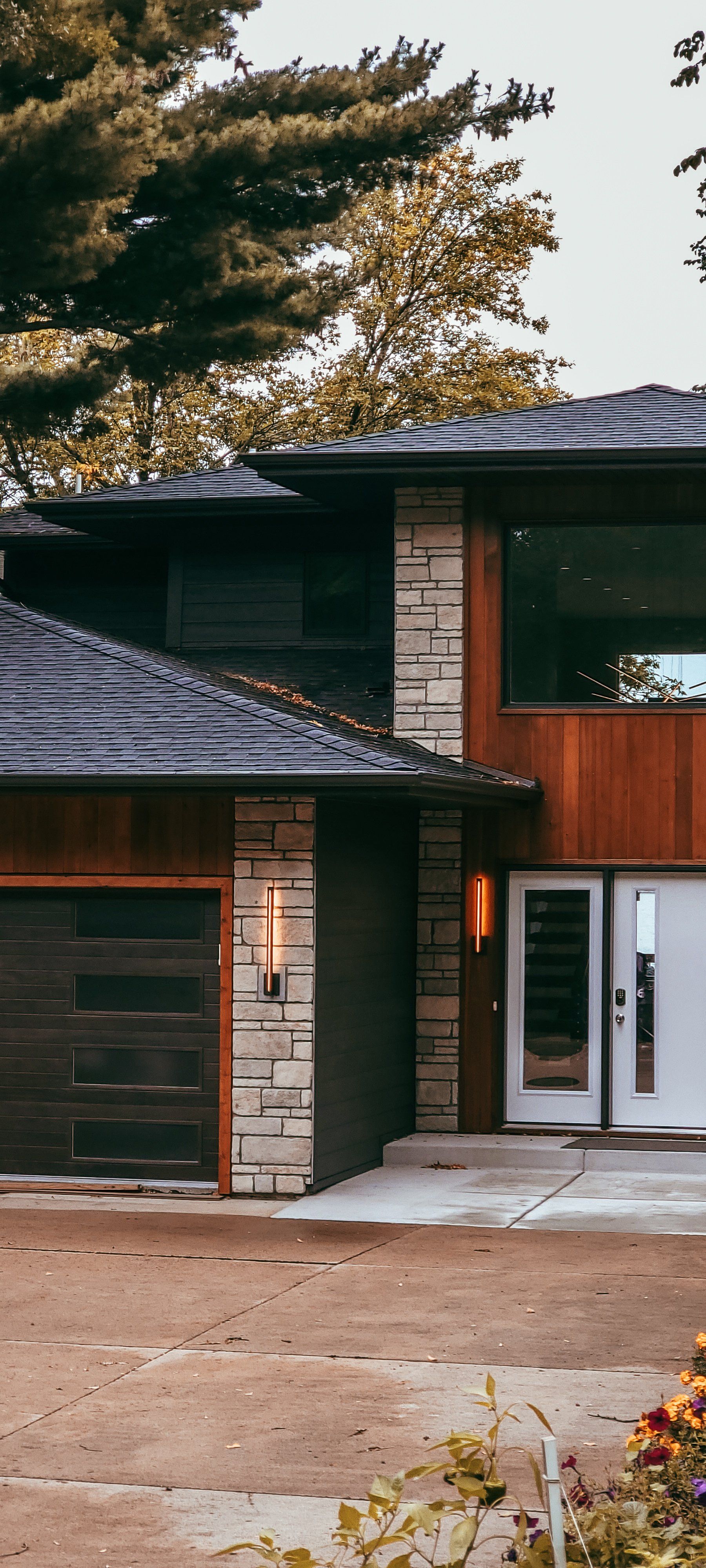 black roof