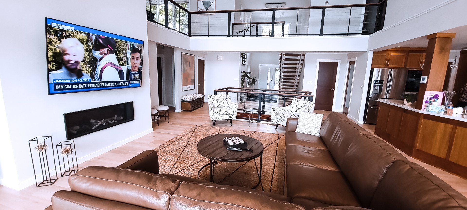 brown lounge sofa