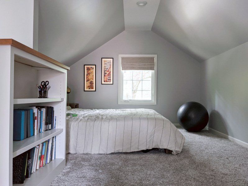 white bed