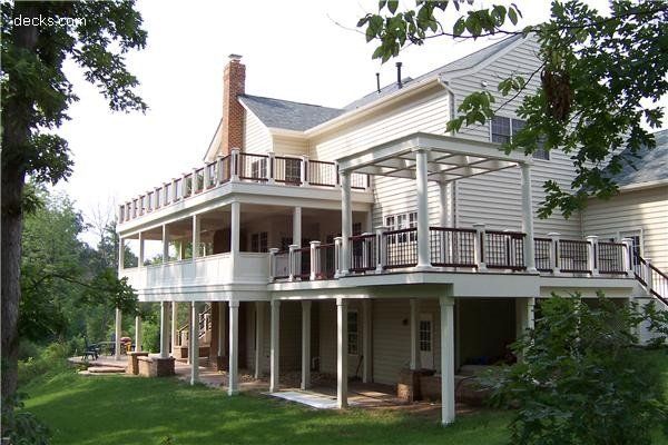 white porch