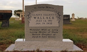 Upright and Flat Monuments