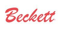 Beckett logo in red script.
