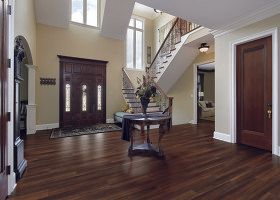 Living room hardwood flooring